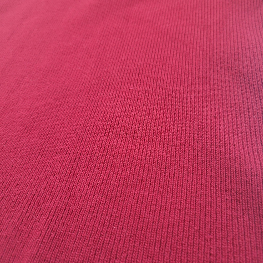 Talbots Sweater Women's Wool Cashmere Blend Knit RED Crew Neck Short Sleeve SZ S - Picture 2 of 8